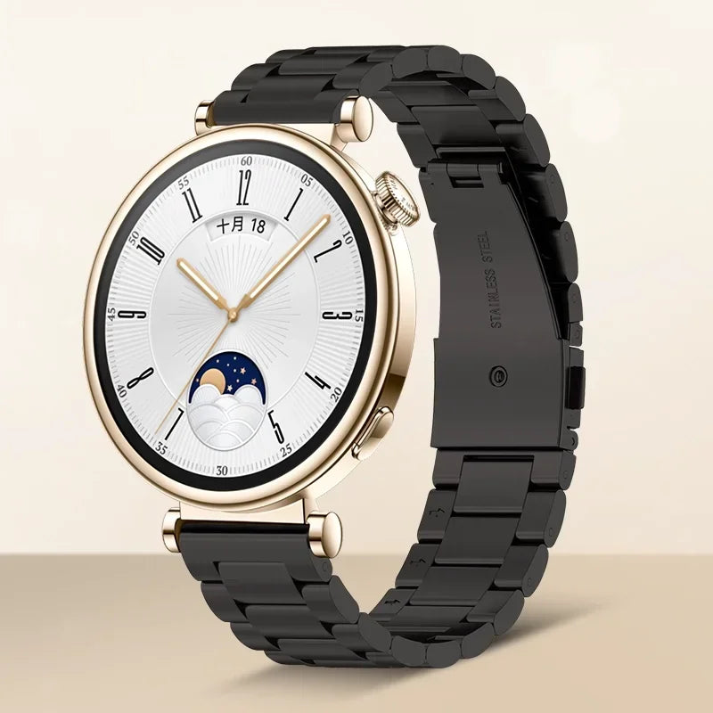 18mm Stainless Steel Strap For Huawei Watch GT5/GT4 41mm Metal Women Luxury Comfortable Bracelet For Huawei Watch 5/GT5 Pro 42mm