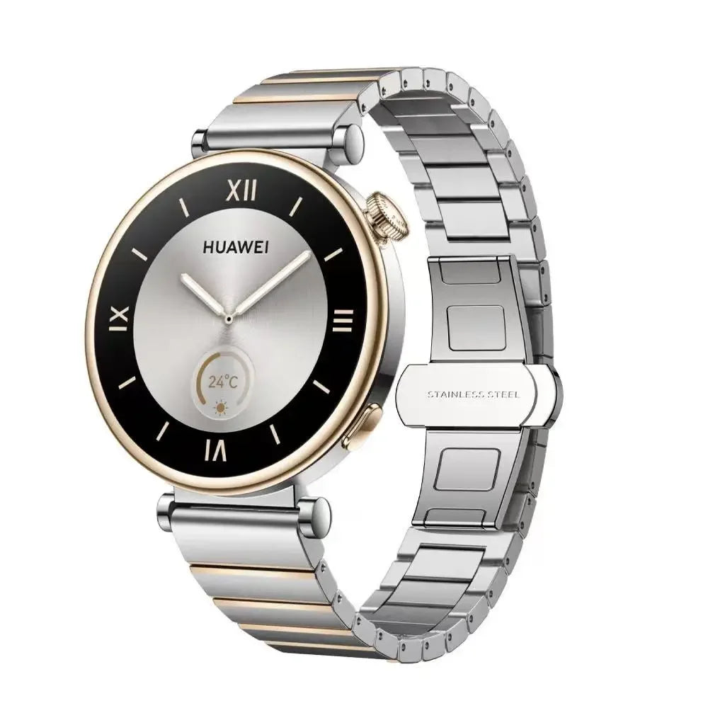 18mm Stainless Steel Strap For Huawei Watch GT5/GT4 41mm Metal Women Luxury Comfortable Bracelet For Huawei Watch 5/GT5 Pro 42mm