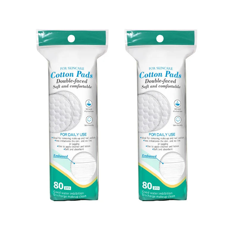 1/2/3 Bags of Disposable Round Makeup Remover Cotton Is Used To Remove Nail Polish for Daily Facial Cleaning Makeup Removal